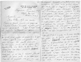 Επιστολή Ελμίνας και Edith Ζάννου προς αγαπητοί μου, Παρίσι 26 Σεπτεμβρίου/9 Οκτωβρίου 1912 1