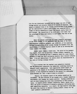 Some remarks on the requirements of the Greek economy dyring the coming years. Memorandum by Alex...