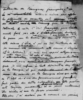 Επιστολή Αλέξανδρου Διομήδη προς A.C. Norman (Gouverneur de la Banque d' Angleterre), Παρίσι 8 Οκ...