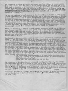 UNESCO. Problemes relatifs a l' acces des femmes a l' education. 1953 6