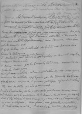 Επιστολή Ελμίνας Παντελάκη (Presidente de la Commission d'Education du Conseil National des Femme...