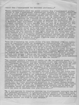 UNESCO. Problemes relatifs a l' acces des femmes a l' education. 1953 3