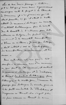 Επιστολή Periklιs Argyropoylos (Περικλής Αργυρόπουλου) προς Αλέξανδρο Διομήδη, Θεσσαλονίκη, 21 Φε...