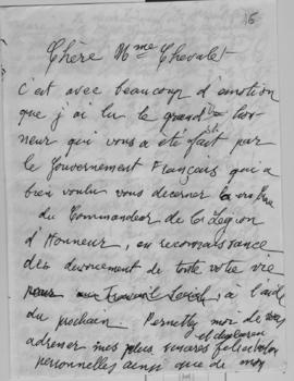 Επιστολή Ελμίνας Παντελάκη προς την κυρία Chevalet, Αθήνα 1966 1