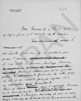 Επιστολή Αλέξανδρου Διομήδη προς τον ......., Αθήνα, 1927 1