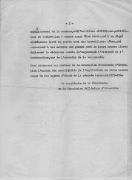 Rapports triennal de la Commission d' education du Conseil National des Femmes Hellenes. 1957 5