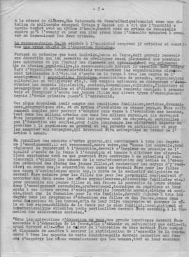 UNESCO. Problemes relatifs a l' acces des femmes a l' education. 1953 5