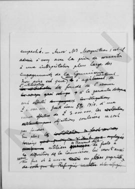 Επιστολή Αλέξανδρου Διομήδη προς τον διοικητή της Τράπεζας της Αγγλίας Norman, Αθήνα 31 Ιανουαρίο...