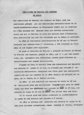 Ελμίνα Παντελάκη: Conditions du travail des mineurs en Grece 5