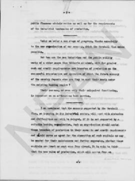 The reconstruction of Greece and its problems. Memo from Premier Alexander Diomede to Chief of EC...