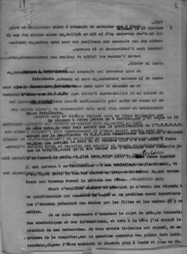 Επιστολή Ελμίνας Παντελάκη (Presidente de la Commission d'Education du Conseil National des Femme...