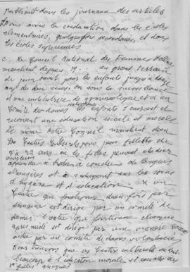 Elmine Pantelaki: Reponse de la Commission d' Education du Conseil National des Femmes Hellenes 5