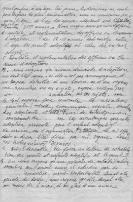Επιστολή Ελμίνας Παντελάκη προς το Secretariat du Centre Europeen du Conseil International des Fe...