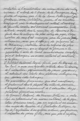 Elmine Pantelaki: Note sur le questionnaire de l' UNESCO concernant l' acces des jeunes filles et...