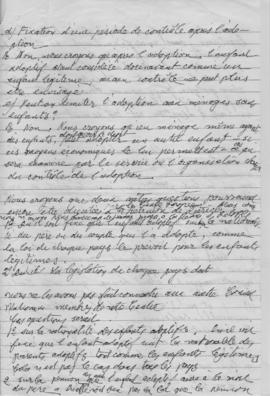 Επιστολή Ελμίνας Παντελάκη προς το Secretariat du Centre Europeen du Conseil International des Fe...