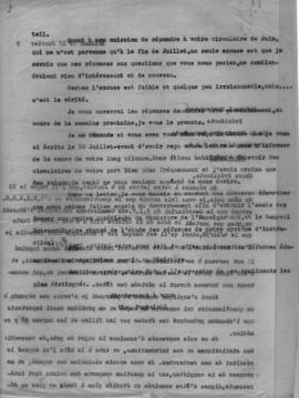 Επιστολή Ελμίνας Παντελάκη (Presidente de la Commission d'Education du Conseil National des Femme...