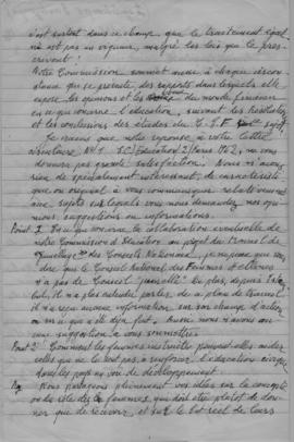 Επιστολή Ελμίνας Παντελάκη προς την arianne Growe-Partsh (Presidente de la Commission Permanente ...