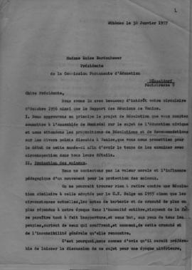 Επιστολή της Ελμίνας Παντελάκη (Προέδρου της Επιτροπής Εκπαίδευσης του Εθνικού Συμβουλίου Ελληνίδ...