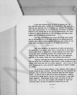 Some remarks on the requirements of the Greek economy dyring the coming years. Memorandum by Alex...