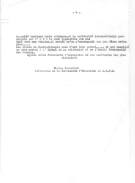 Επιστολή Ελμίνας Παντελάκη(Προέδρου της Επιτροπής Εκπαίδευσης του Εθνικού Συμβουλίου Ελληνίδων) π...